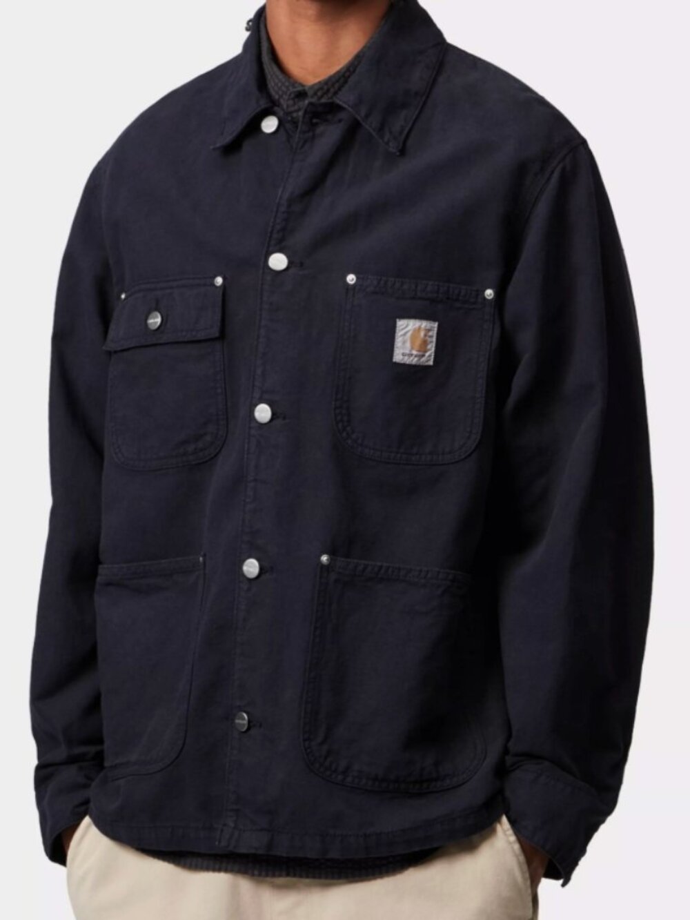 Carhartt WIP Men’s Walter Chore Coat Dark Navy Size Medium